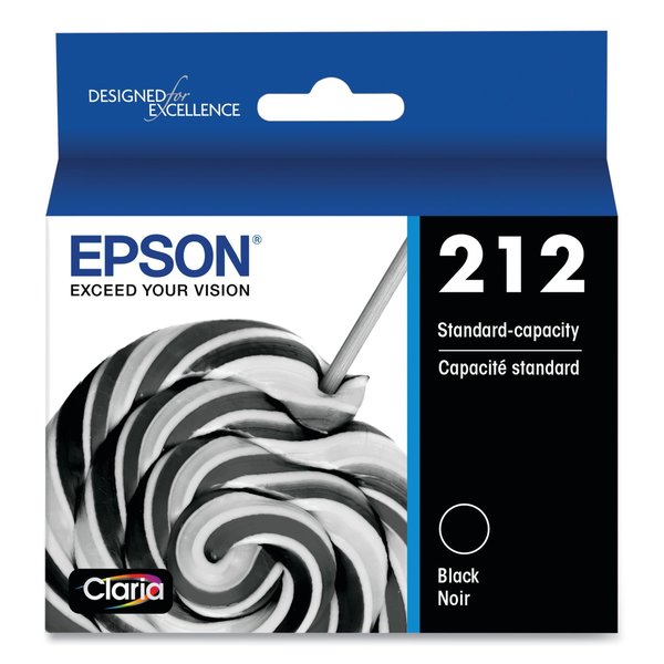 Epson T212120-S 212 Claria Ink, Black T212120S